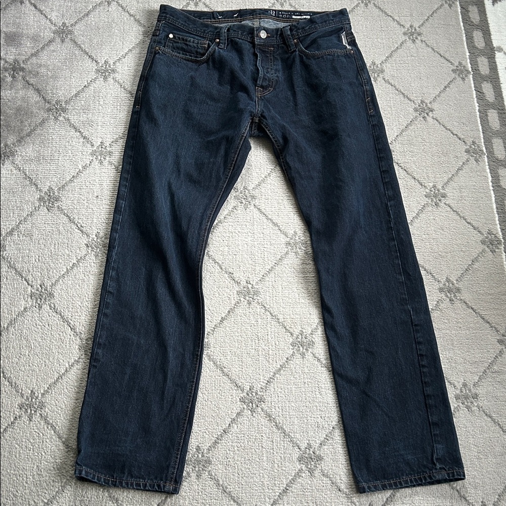 EDC Button Fly Straight Fit Denim Jeans